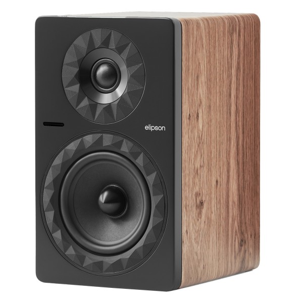 Elipson Prestige Facet II 6 BT Active Speakers (Pair), Walnut/ Matte Black - driver 
