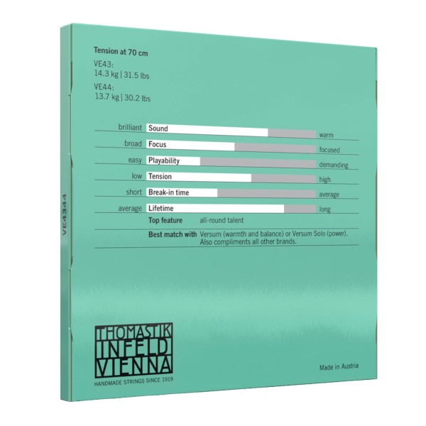 Thomastik Versum Cello G & C String Twin Pack, 4/4, Medium 2