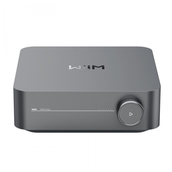WiiM Amp Streaming Amplifier, Space Grey - front over