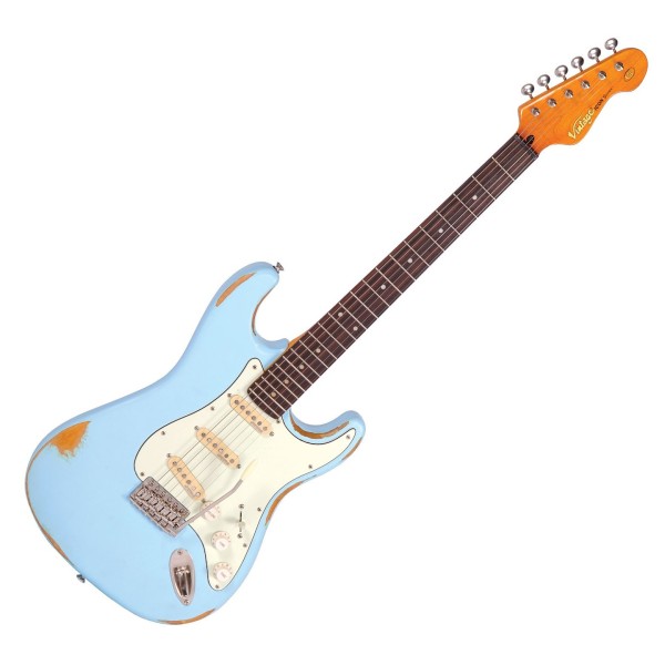Vintage V6 Icon, Distressed Laguna Blue