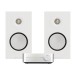 WiiM Amp Streaming Amplifier, Silver and Monitor Audio Silver 50 8G Speakers, White Hi-Fi Bundle