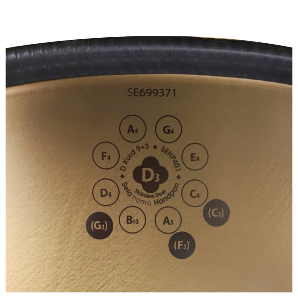 Sela SEHP401 Nomo Handpan D Kurd 9+3, Stainless Steel