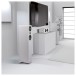 Q Acoustics 3040c Floorstanding Speakers (Pair), Satin White - lifestyle 2