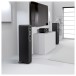Q Acoustics 3040c Floorstanding Speakers (Pair), Satin Black lifestyle 1