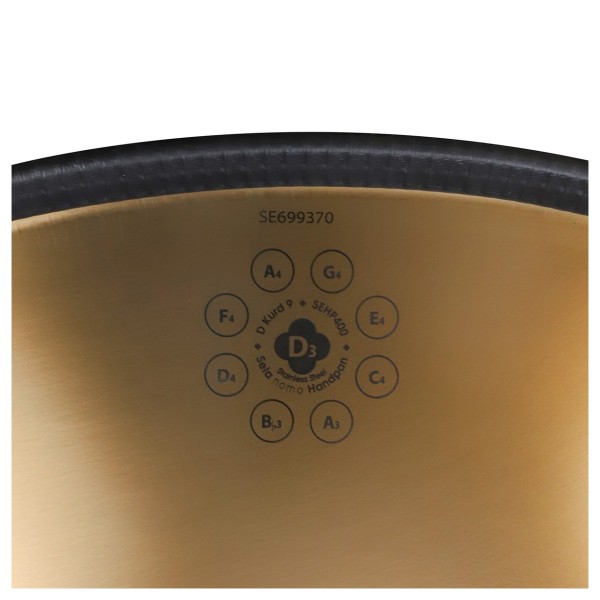 Sela SEHP400 Nomo Handpan D Kurd 9, Stainless Steel