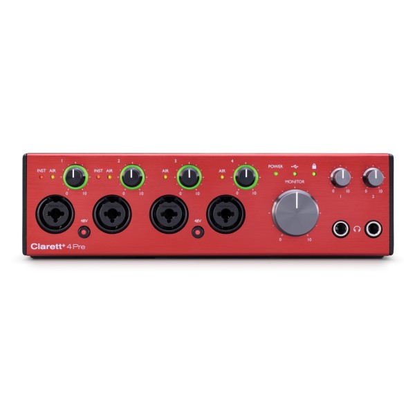 Focusrite Clarett+ Preamp - Front Panel