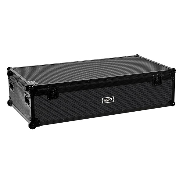 UDG Ultimate DJ Podium Flightcase, Black - Angled Closed