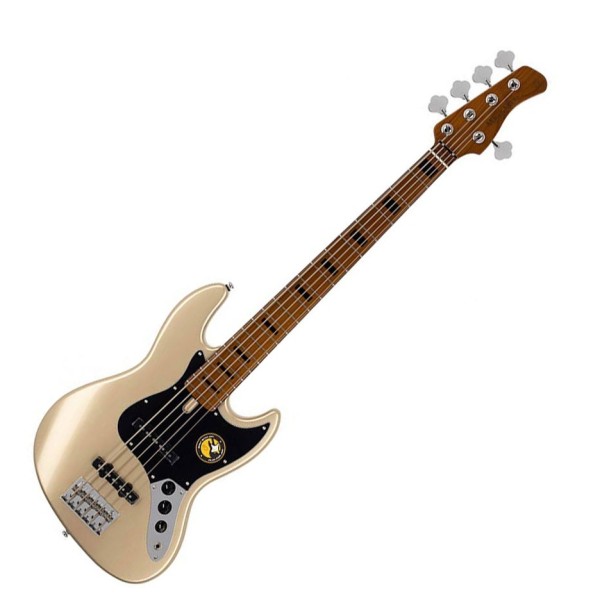 Sire Marcus Miller V5 5 String Bass, Champagne Gold Metallic