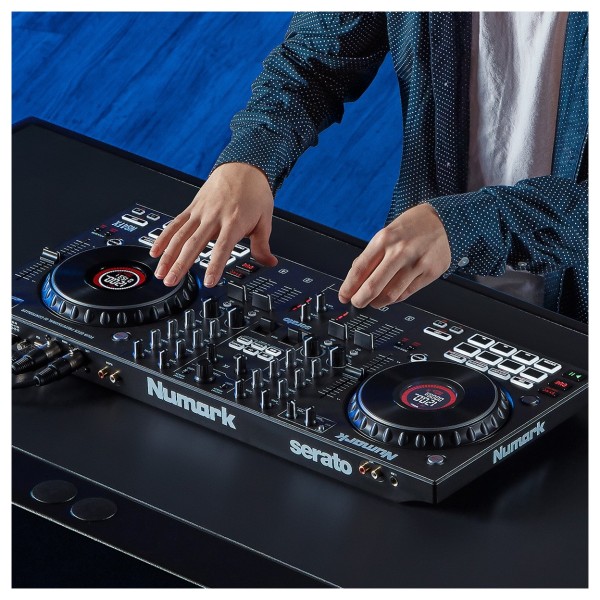 Numark NS4FX 4-Deck Professional DJ Controller - Lifestyle