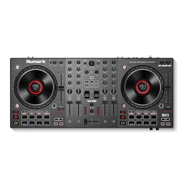 Numark NS4FX 4-Deck Professional DJ Controller - Top