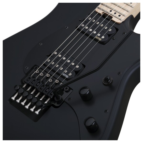 Sun Valley Super Shredder Floyd Rose Electric Guitar, Black