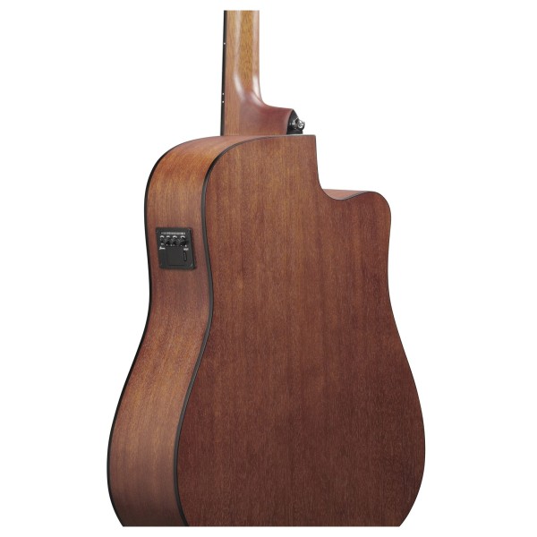 Ibanez V40LCE-OPN, Open Pore Natural - Body, Angled Back