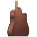 Ibanez V40LCE-OPN, Open Pore Natural - Body, Angled Back