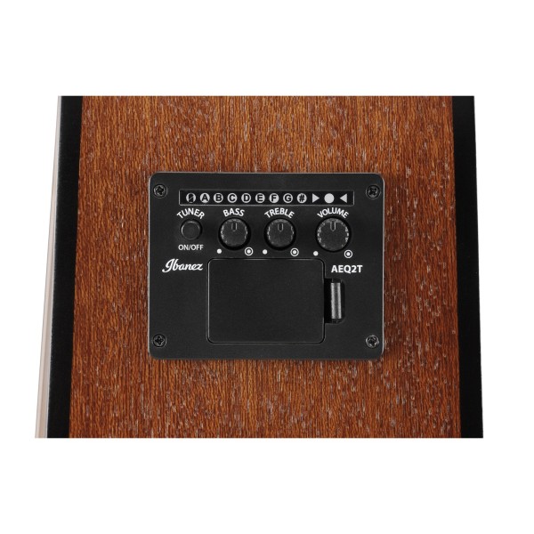 Ibanez V40LCE-OPN, Open Pore Natural - Preamp Controls