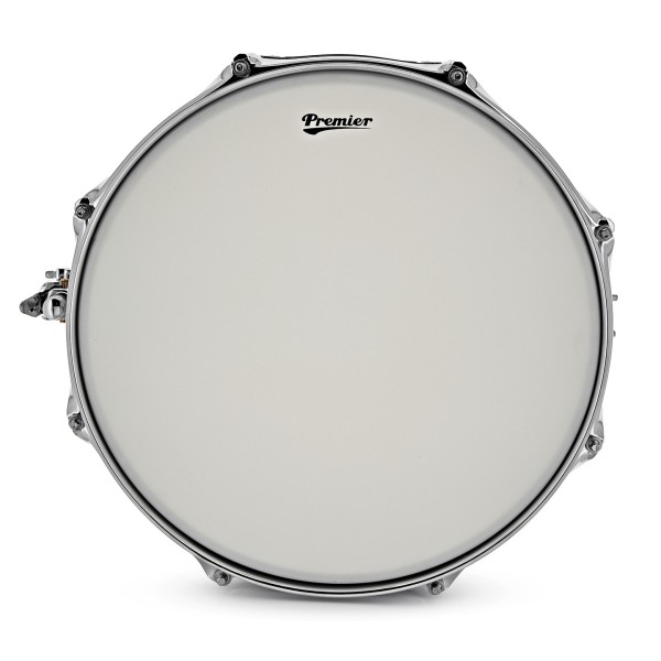 Premier Artist 14" x 6.5" Aluminium Snare Drum, Brushed Aluminium