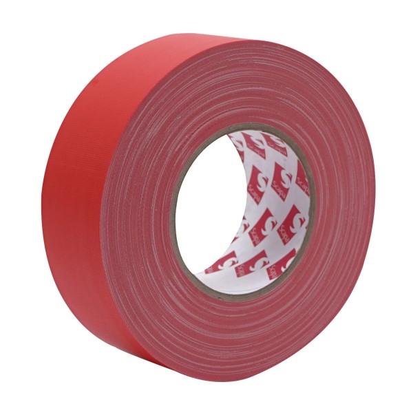 eLumen8 Premium Matt Cloth Gaffer Tape 3130 48mm x 50m, Red