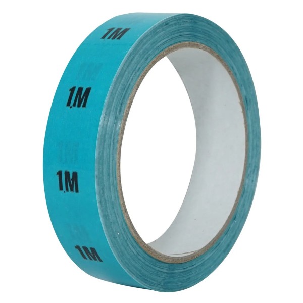eLumen8 Cable Length ID Tape 24mm x 33m, 1m Light Blue