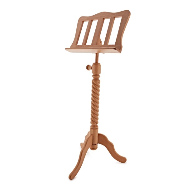 Wooden Music Stand by Gear4music, Beechwood