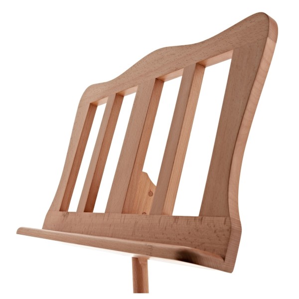 Wooden Music Stand by Gear4music, Beechwood