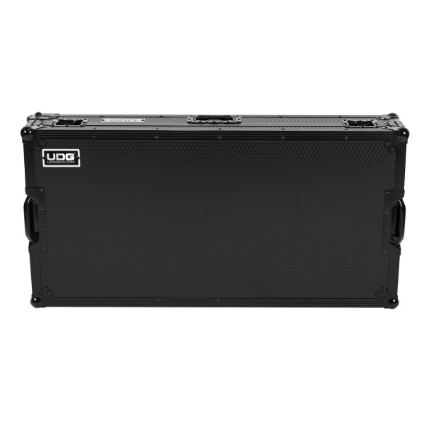 UDG Ultimate Flight Case Set AlphaTheta CDJ-3000X/DJM-V5, Black - Front Closed