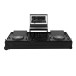 AlphaTheta CDJ-3000X and DJM-V5 Flight Case, Black - Front Open (Media Player and Mixer Not Included)