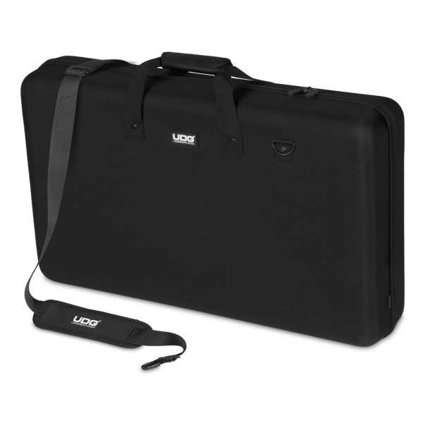 UDG Creator Denon DJ Prime 4 Hardcase, Black - Angled Closed Main