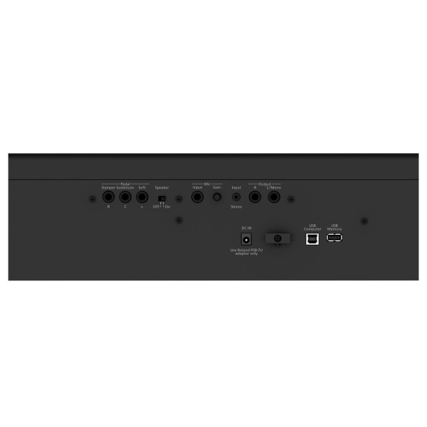 Roland FP-60X Digital Piano, Black, Back