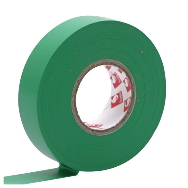 eLumen8 Premium PVC Insulation Tape 2702 19mm x 33m, Light Green