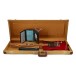 Fender Custom Shop 1951 Nocaster Journeyman Relic 1-P Rift Sawn Maple Neck, Aged Crimson Transparent - guitar in case