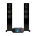 Naim Uniti Atom Music System and Monitor Audio Silver 300 8G Speakers Hi-Fi Bundle, Gloss Black - main 