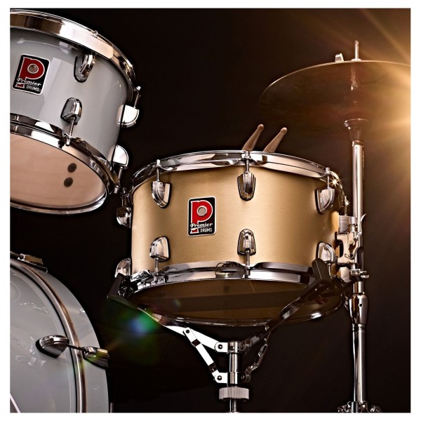 Premier Artist 13" x 7" Brass Snare Drum, Brushed Brass