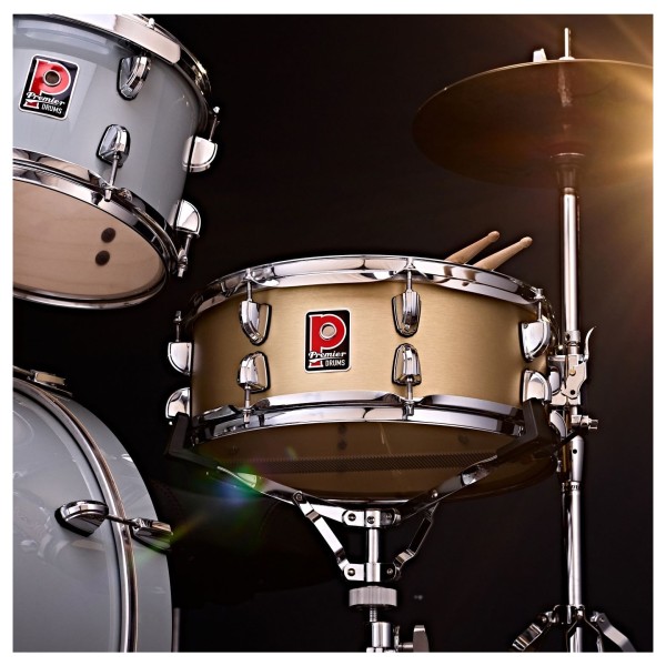 Premier Artist 14" x 5.5" Brass Snare Drum, Brushed Brass