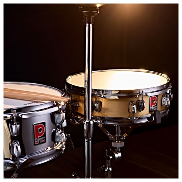 Premier Artist 14" x 4" Brass Snare Drum, Brushed Brass