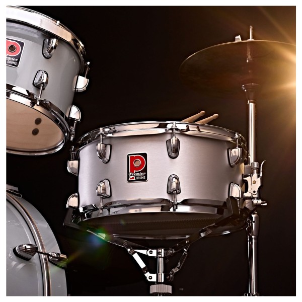 Premier Artist 14" x 6.5" Aluminium Snare Drum, Brushed Aluminium