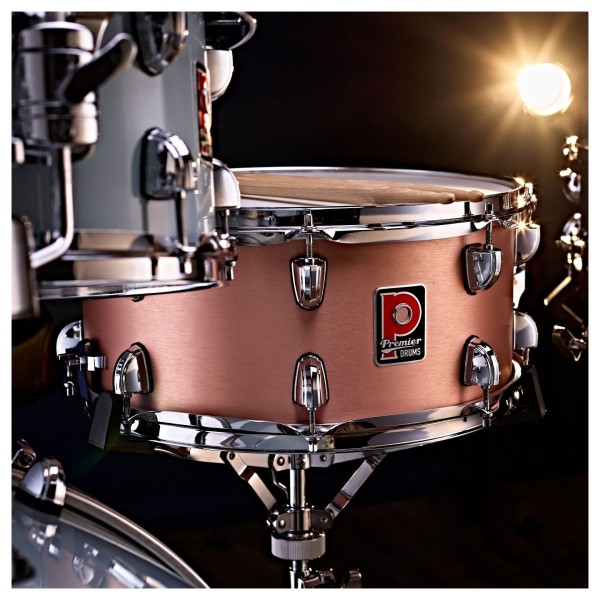 Premier Artist 14" x 6.5" Copper Snare Drum, Brushed Copper