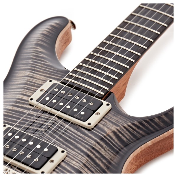 PRS Custom 24 'Birds of a Feather' Limited Edition, Charcoal Microburst - upper frets