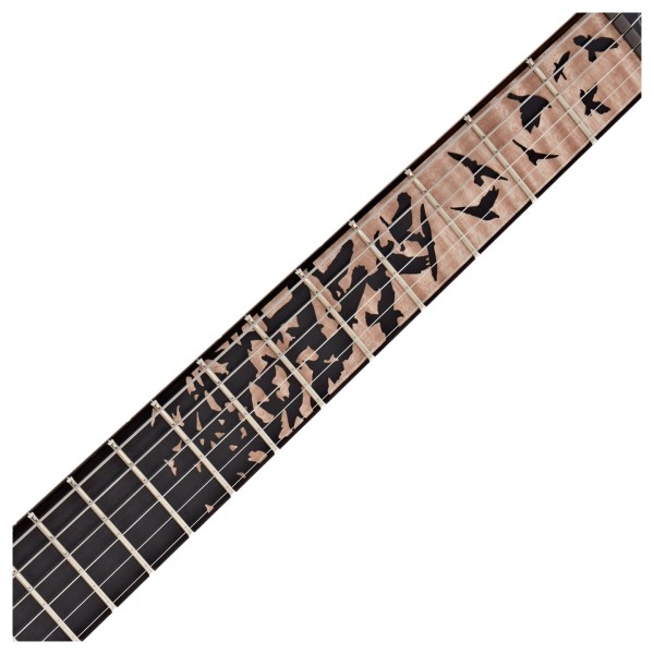 PRS Custom 24 'Birds of a Feather' Limited Edition, Charcoal Microburst - fretboard