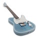 Fender Custom Shop Master Built by Austin MacNutt 60s 5A Flame Top Tele NOS RW, Ice Blue Met Burst - angled shot