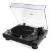 Reloop Turntable RP-2000 MK4, Black - Angled with Cover