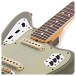 Fender Custom Shop 1965 Jaguar Journeyman Relic 3A RW, Super Faded Olive Green Metallic - upper frets