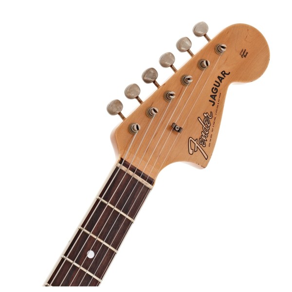 Fender Custom Shop 1965 Jaguar Journeyman Relic 3A RW, Super Faded Olive Green Metallic - headstock