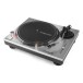 Reloop Turntable RP-2000 MK4, Silver - Angled