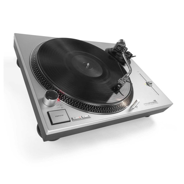 Reloop Turntable RP-2000 MK4, Silver - Angled 2