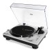Reloop Turntable RP-2000 MK4, Silver - Angled with Cover