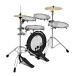 PBK+ Portable 5 Piece Busking Drum Kit by Gear4music, Stool Pack