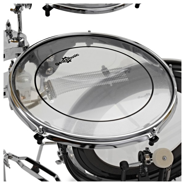 PBK+ Portable 5 Piece Busking Drum Kit by Gear4music, Stool Pack