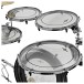 PBK+ Portable 5 Piece Busking Drum Kit by Gear4music, Stool Pack