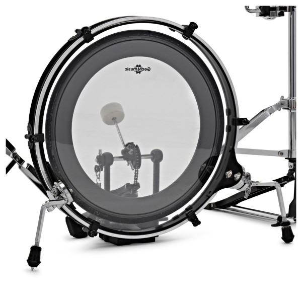 PBK+ Portable 5 Piece Busking Drum Kit by Gear4music, Stool Pack