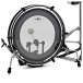 PBK+ Portable 5 Piece Busking Drum Kit by Gear4music, Stool Pack
