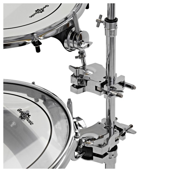 PBK+ Portable 5 Piece Busking Drum Kit by Gear4music, Stool Pack